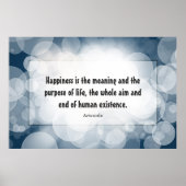 Glückspilster: Aristoteles Poster (Vorne)