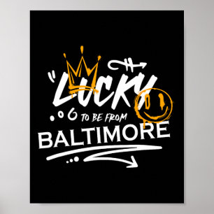 Glückspilz aus Baltimore St. Patricks Day Irischer Poster