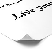 Glückspilz für LGBTQ: Sonnenblume in Regenbogenfar Poster (Ecke)