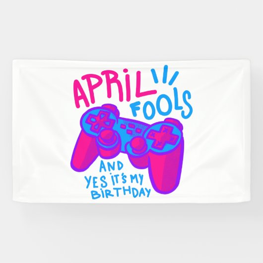 Glückspilz-Geburtstagsspieler Banner (Horizontal)