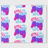 Glückspilz-Geburtstagsspieler Geschenkpapier (Flach)