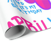 Glückspilz-Geburtstagsspieler Geschenkpapier (Rolleneckpunkt)