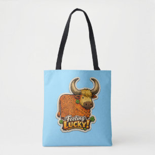 🍀 Glückspilz! Highland-Kuh-Tragetasche 👜✨ Tasche