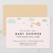 Glückspilze | Einladung der Babydusche (Vorne/Hinten)