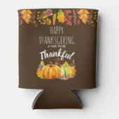 Glückspilze zum Erntedanken und Herbstblätter Dosenkühler (Vorderseite)