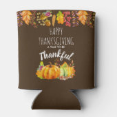 Glückspilze zum Erntedanken und Herbstblätter Dosenkühler (Rückseite)