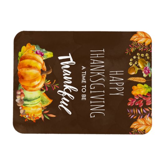 Glückspilze zum Erntedanken und Herbstblätter Magnet (Horizontal)