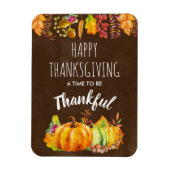 Glückspilze zum Erntedanken und Herbstblätter Magnet (Vertikal)