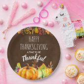 Glückspilze zum Erntedanken und Herbstblätter Pappteller (Party)