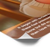 Glücksposter mit Wunscheinknochen Poster (Ecke)