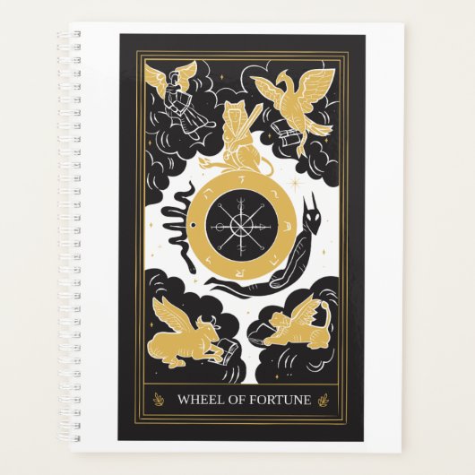 Glücksrad 12 Monate Planer (Vorderseite)