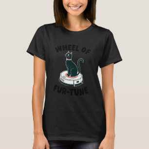 Glücksrad Fur-Tune Katzenwitz Roboter-Staubsauger T-Shirt