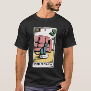 Glücksrad Fur-Tune Roboter-Staubsauger Lustiges Ta T-Shirt