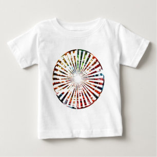 Glücksrad - glänzende rote Designs Baby T-shirt