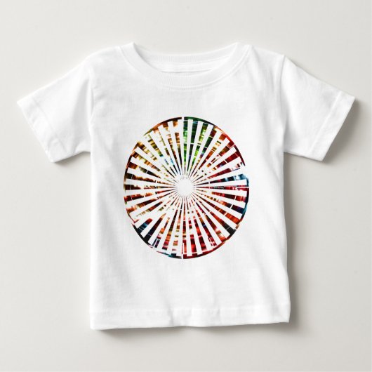 Glücksrad - glänzende rote Designs Baby T-shirt (Vorderseite)