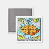 Glücksrad Magnet (Vorderseite/Rückseite)