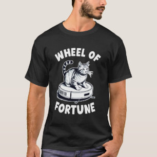 Glücksrad Roboter Staubsauger Lustige Katze 4 T-Shirt