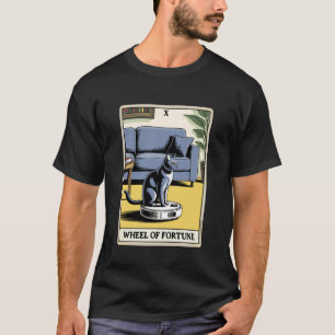 Glücksrad Roboter Staubsauger Lustige Tarot  T-Shirt