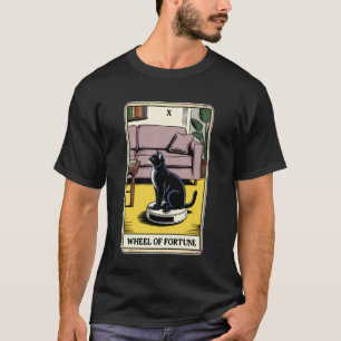 Glücksrad Roboter Staubsauger Lustige Tarot T-Shirt