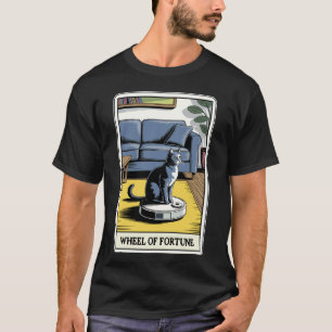Glücksrad Roboter Staubsauger Lustige Tarot  T-Shirt