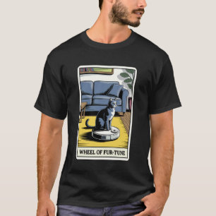 Glücksrad-Roboter-Staubsauger Lustiges Tarot T-Shirt