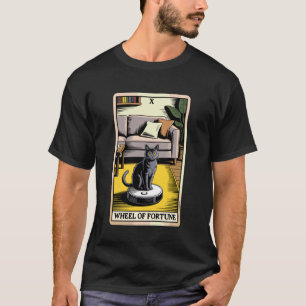 Glücksrad Roboter Staubsauger Lustiges Tarot T-Shirt