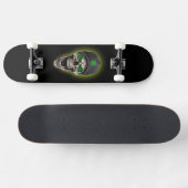 Glücksschädel Skateboard (Horizontal)