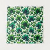 Glücksschamrock St. Patrick’s Day Dekorative Wand  Wandteppich (Vorderseite)