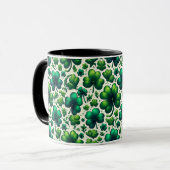 Glücksschamrock-St.-Patrick-Tag-Tasse Tasse (Vorderseite Links)