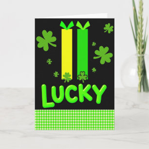 Glücksschamrocks St. Patricks Karte