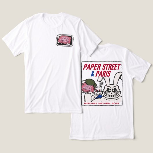 Glücksschlag Boxen Tri-Blend Shirt (Design vorne & hinten)