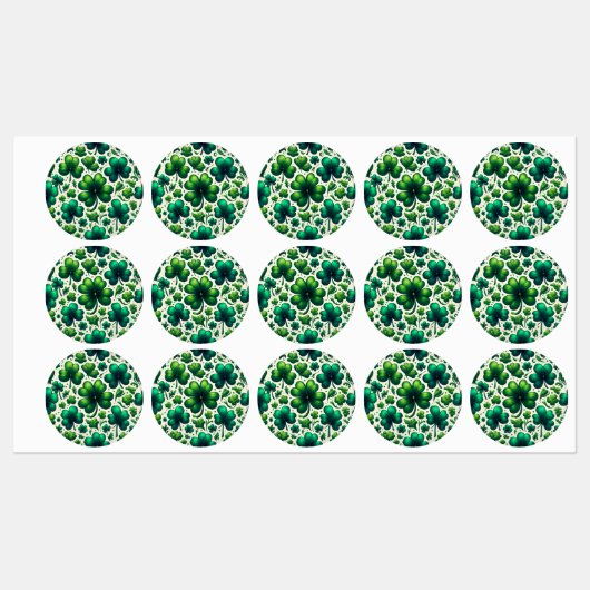 Glücksschleifen-St. Patrick’s Day-Geschenketikette Etiketten (Blatt)