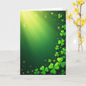 Glücksschmarotzer Frühling Karte (Gelbe Blume)