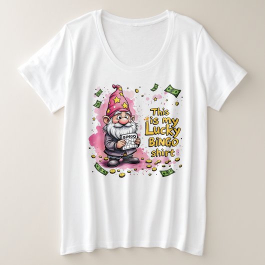 Glücksshirt Große Größe T-Shirt (Design vorne)