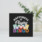 Glücksspiel Bingo Lucky Game Player Gamble G Einladung (Stehend Vorderseite)