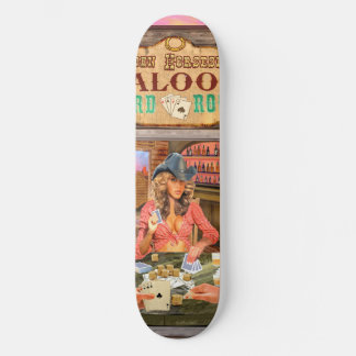Glücksspiel-Gal der Golden Horseshoe Skateboard