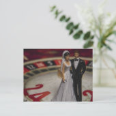 Glücksspiel in der Ehe Postkarte (Stehend Vorderseite)