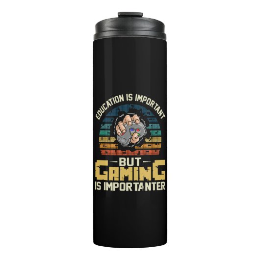 Glücksspiel ist wichtig thermosbecher (Vorderseite)