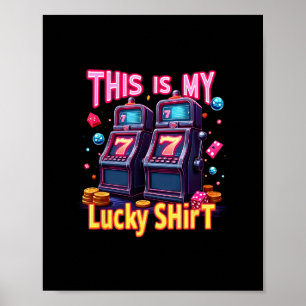 Glücksspiel-Liebhaber aus Las Vegas Glücklicher Sp Poster