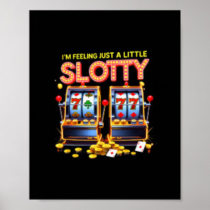Glücksspiel-Liebhaber Glücks-Slot-Maschine Casino Poster