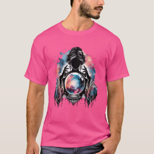 Glücksspiel mit kosmischer Kristallkugel für Mysti T-Shirt