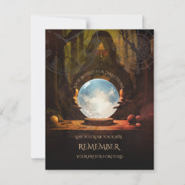 Glücksspiel-Teller-Halloween-Richtungskarte RSVP Karte