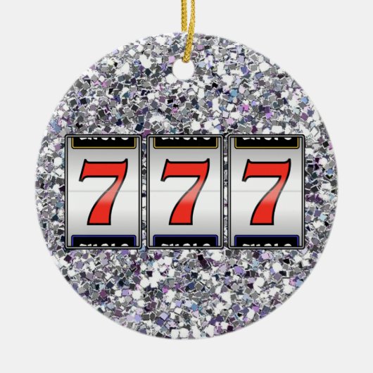 Glücksspiel - Vegas Keramik Ornament (Vorne)