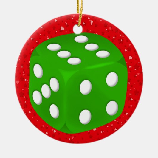 Glücksspiel - Vegas Keramik Ornament (Vorne)