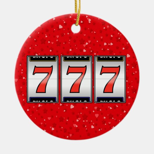 Glücksspiel - Vegas Keramik Ornament (Vorne)