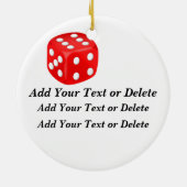 Glücksspiel - Vegas Keramikornament (Hinten)