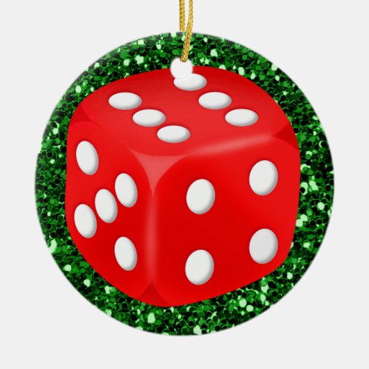 Glücksspiel - Vegas Keramikornament (Vorne)