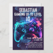 Glücksspiel zum Geburtstag Einladung (Vorderseite)