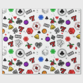 Glücksspielautomat Bars Lucky Sevens Spi Geschenkpapier (Flach)