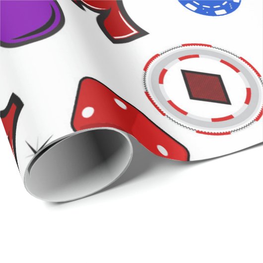 Glücksspielautomat Bars Lucky Sevens Spi Geschenkpapier (Rolleneckpunkt)